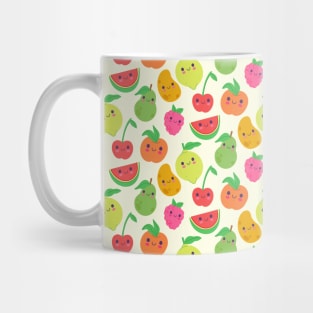 Colorful Fruits - Lemons, Pears, Watermelon, Strawberries Mug